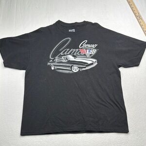 GM Chevy Chevrolet Camaro Black Short Sleeve Graphic Tee t shirt size XL racer